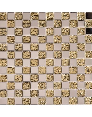 Luxury Tiles Gold Leopard Mosaic Sheet