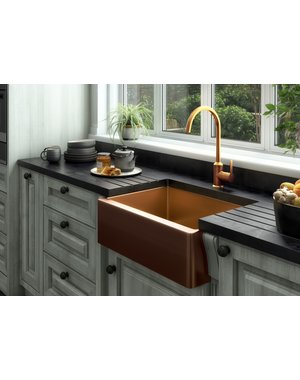 Luxury Tiles Midas Statement Copper Kitchen Sink