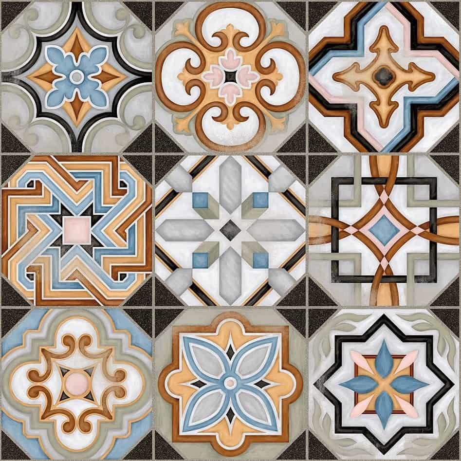 Parks Central Pattern Ceramic 316x316mm Wall & Floor Tile - Luxury Tiles