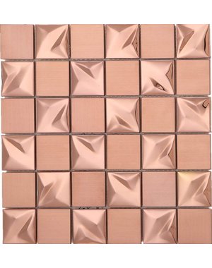 Luxury Tiles Copper Metallica Stainless steel Mosaic Tile