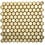Luxury Tiles Golden Honey Hive Hexagon Mosaic Tile