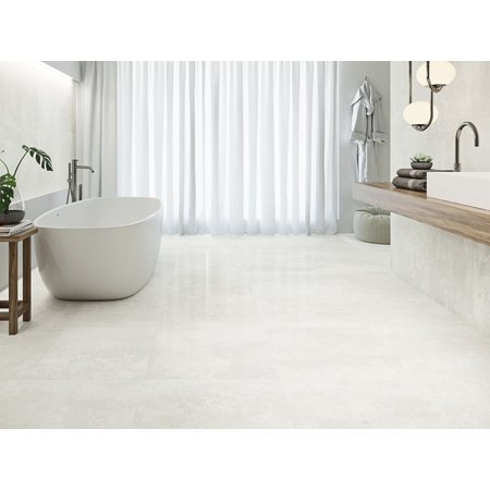 Verona Burghley Stone Washed White Porcelain Floor 60x60cm Tile