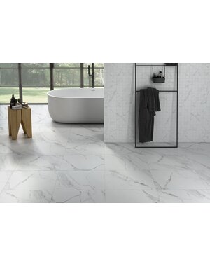 Luxury Tiles Carrara Parka Matt Marble Tile 600x600mm
