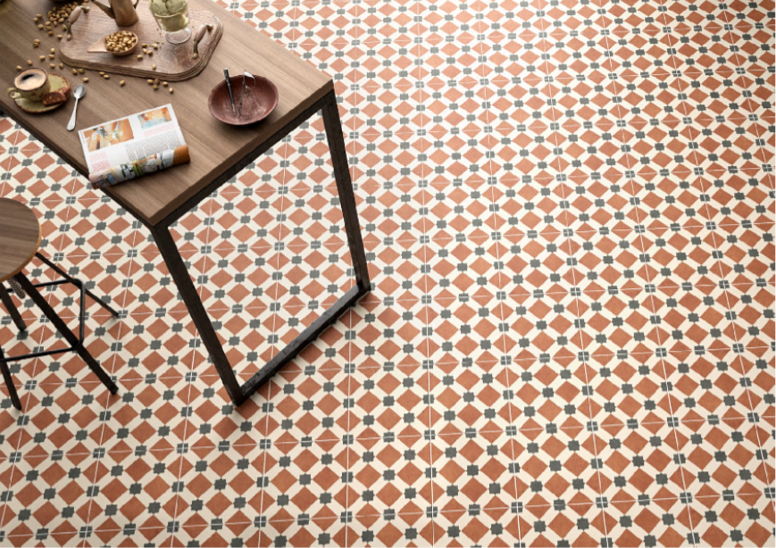 Counties Kent Floor and Wall Pattern Porcelain Tile 20cmx20cm - Luxury