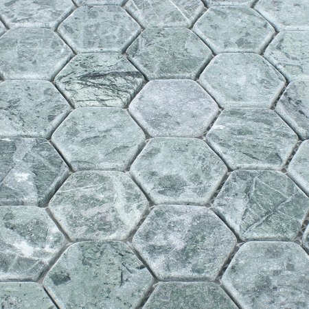 Luxury Tiles Grey Marble Hexagon Mosaic Tile