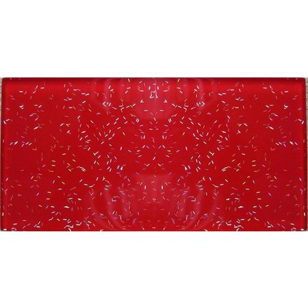 Luxury Tiles  Red Glass Glitter Metro tile 7.5x15cm