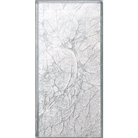 Luxury Tiles Silver Frost Glass Metro tile 7.5x15cm