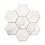 Luxury Tiles Tuscany White Hexagon Marble Effect tile