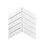 British Ceramic Tiles Chevron white decor floor & wall tile