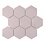 Luxury Tiles Hex Lilac Mosaic Sheet