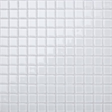 Luxury Tiles white Glass Mosaic 30x30cm Tile