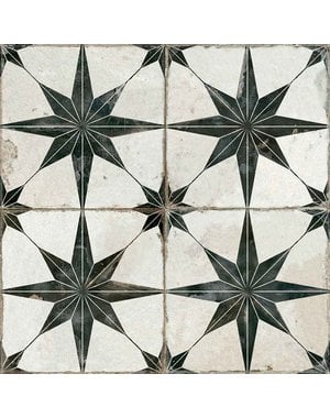  Astral Black Star Floor and Wall Tile