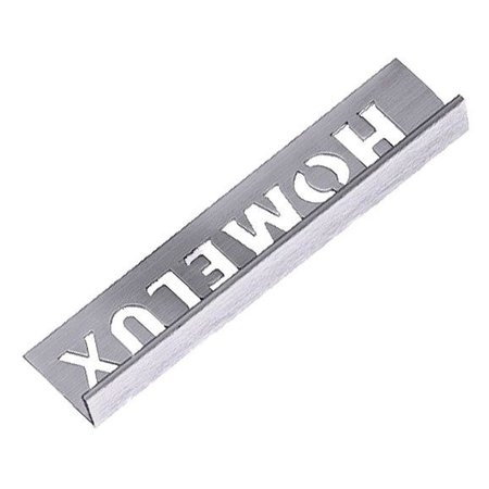 HomeLux Homelux aluminium stainless steel effect tile trim 10mm