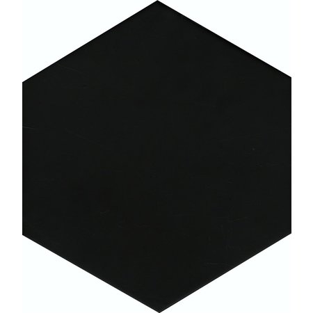 Luxury Tiles Hexagon Jet Black Porcelain Tile