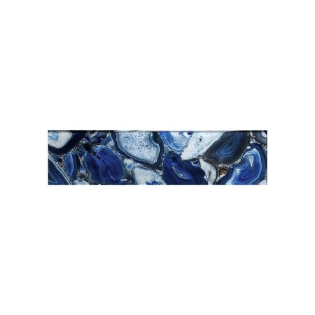 Luxury Tiles Seychelles Glass Blue 7.5x30cm Metro Tile