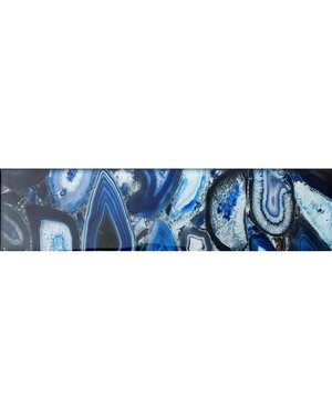 Luxury Tiles Seychelles Glass Blue 75x300mm Metro Tile