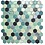 Avatar Hex Aqua Glass Mosaic Tile