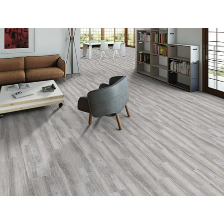 Luxury Tiles Beatrice Ash Grey Wood Effect Floor Tile 1200x233mm