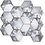 Luxury Tiles Avatar Silver Hexagon mosaic tile