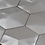 Luxury Tiles Avatar Silver Hexagon mosaic tile