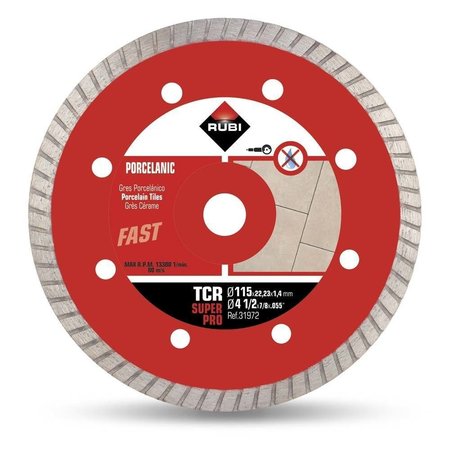 Rubi Tools CR 4 115 mm 1/2" Porcelain Tile Diamond Blade