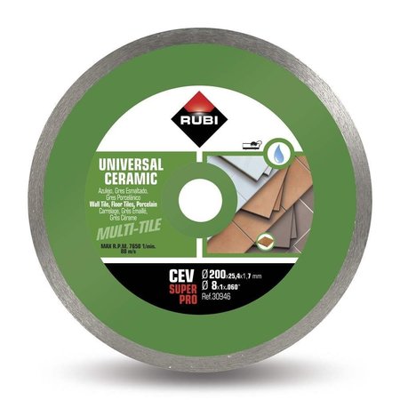 Rubi Tools 200mm CEV Diamond Blade SuperPro