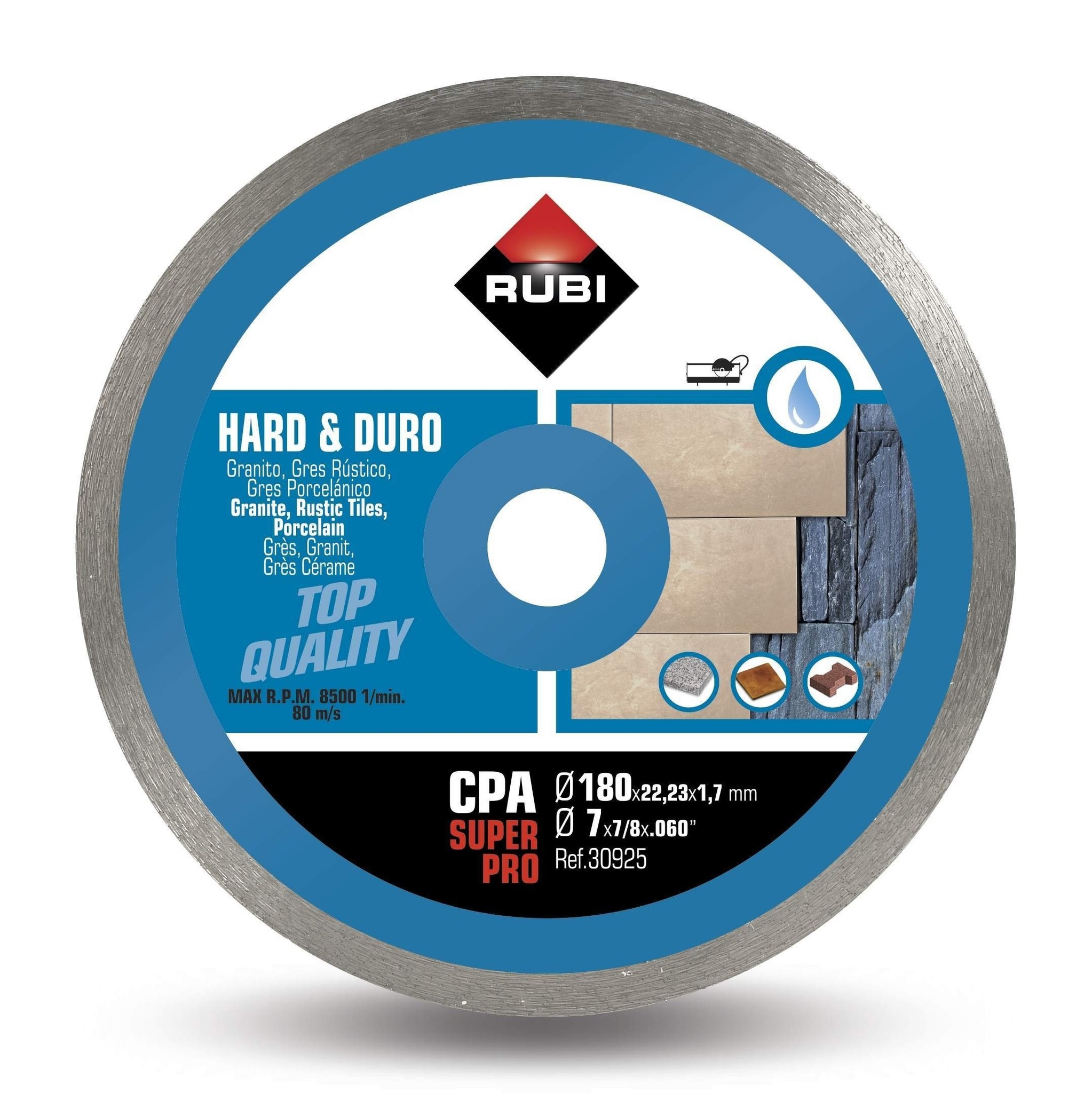 CPA 180mm Hard Materials Diamond Blade 