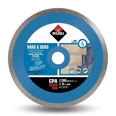 Rubi Tools CPA 200mm Hard Materials Diamond Blade