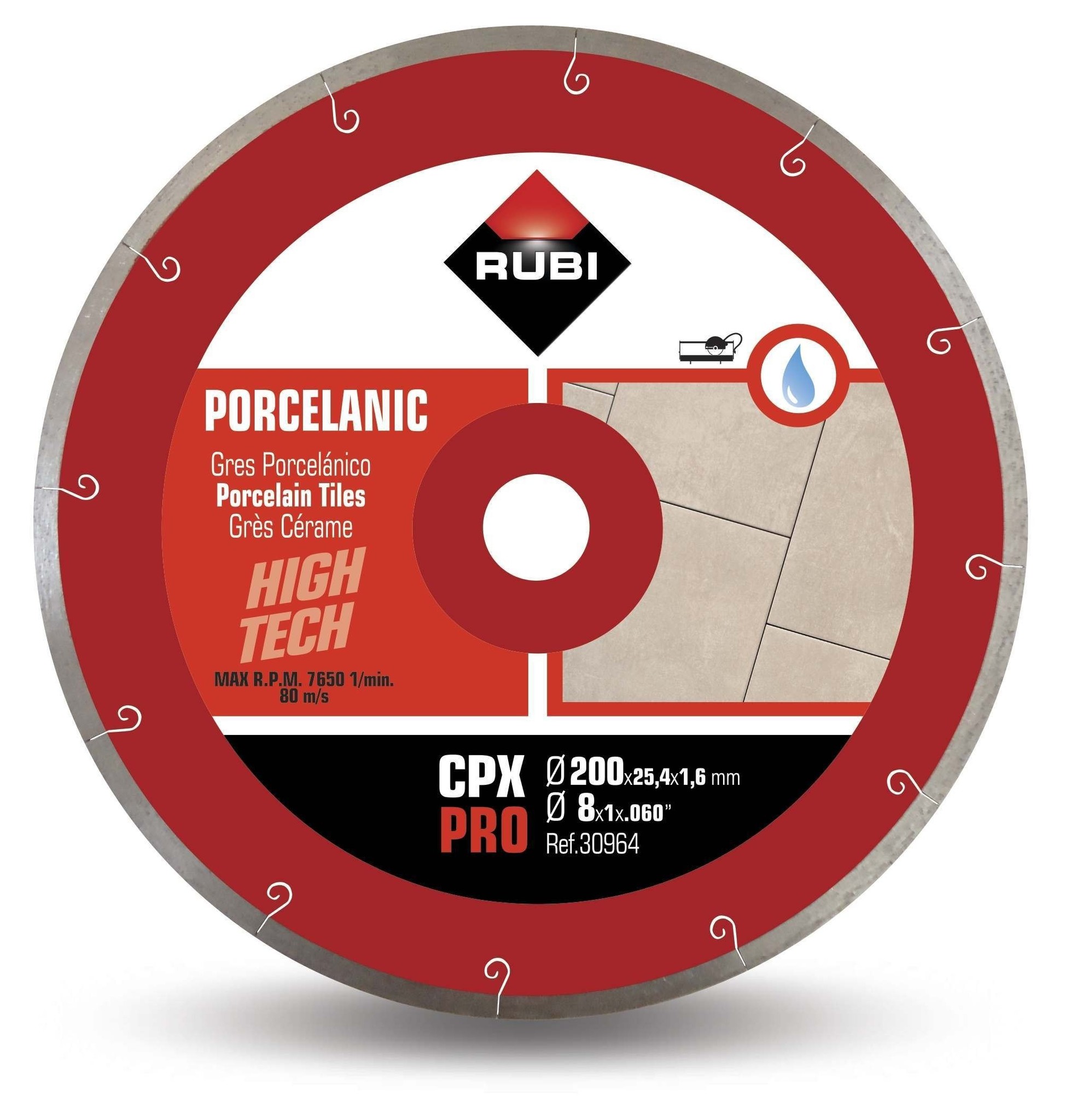CPX 200mm Porcelain Tile Diamond Blade Luxury Tiles