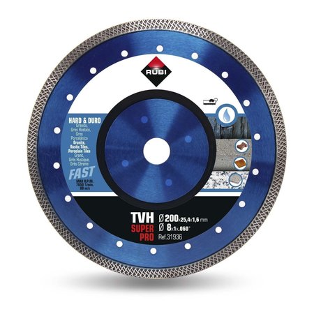 Rubi Tools TVH 200mm Hard Materials Diamond Blade