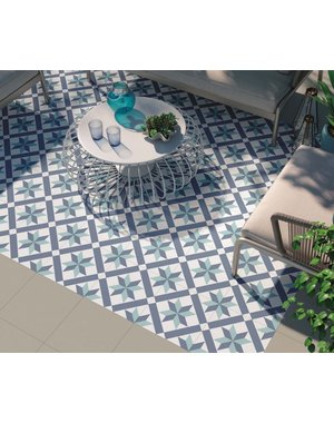 Luxury Tiles Nordic Blue Pattern Wall and Floor Tile
