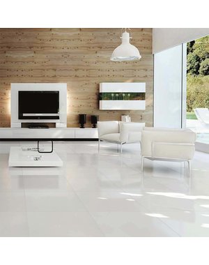 Luxury Tiles Mayfair White Diamond Gloss 60x60cm Wall and Floor Tile