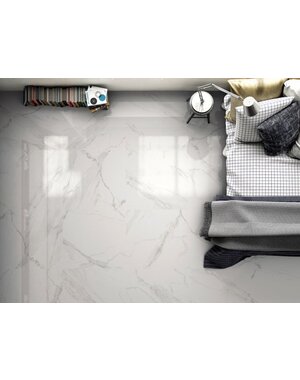 Verona Turin Blanco Marble Effect Tile 600x600mm