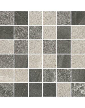 Luxury Tiles Concrete Grey Square Stone Mix  Mosaic Tile