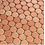 Russet Penny Mosaic Wall and Floor Tile 30.5cm x 30.5cm