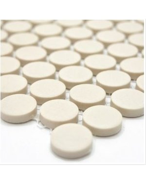 Luxury Tiles Custard Cream Penny Mosaic Tile