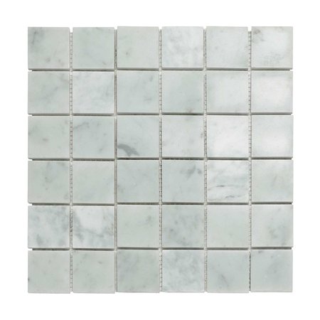 Luxury Tiles Tuscany Bianca Marble Mosaic Floor and Wall Tile