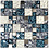 Lux Blue Square Mosaic Tile 30 x 33.5cm