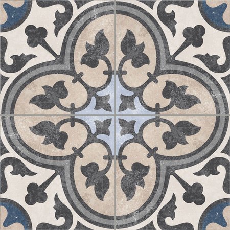 Luxury Tiles Victorian Faded Royal Pattern Floor tile 186 x 186 MM