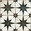 Luxury Tiles Astral Star Black patterned tiles 45 x 45cm