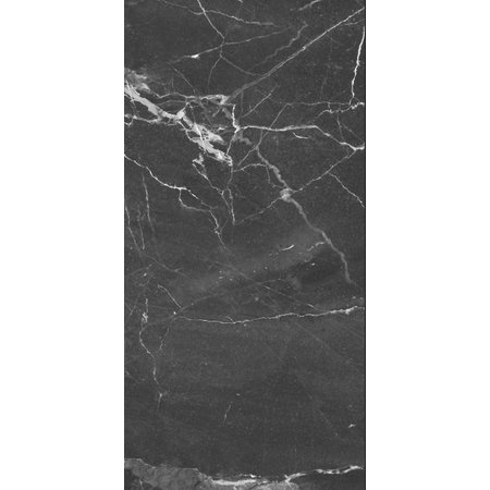 Luxury Tiles Nero Marquina Marble Effect 300x600mm Porcelain Tile