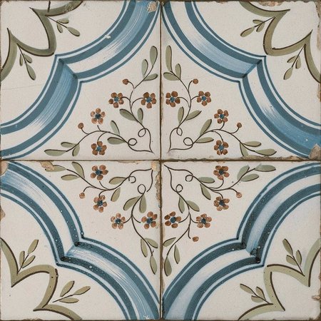 Luxury Tiles Vintage Marina Pattern Ceramic Floor 45x45cm Tile