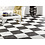 Luxury Tiles Checkered Marble Effect White Floor & Wall Tile 45x45cm