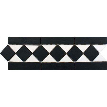 Luxury Tiles Victorian Black and White Border Tiles