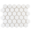 Luxury Tiles White Hexagon Porcelain Mosaic Tile Matt 32x28cm
