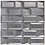 Luxury Tiles Labyrinth Silver Sparkle Glass Mosaic Tile 298x298mm