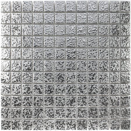 Mosaic Ritz Silver Ceramic Wall Tile 330x302mm