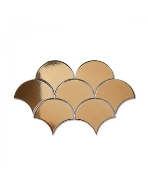 Luxury Tiles Fish scale Gold Decor Wall Tile