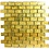 Luxury Tiles Alexandra Gold Glass Brick Mosaic Tile 30x30cm