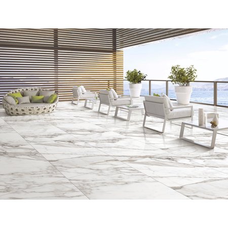 Luxury Tiles Natural Calacatta Polished Marble Effect 600x1200mm Tile